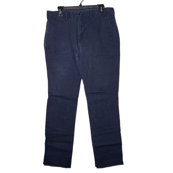 Old Navy Mens Navy Ultimate Slim Built-In Flex Pants Size 34/32 Career Office - Picture 1 of 9